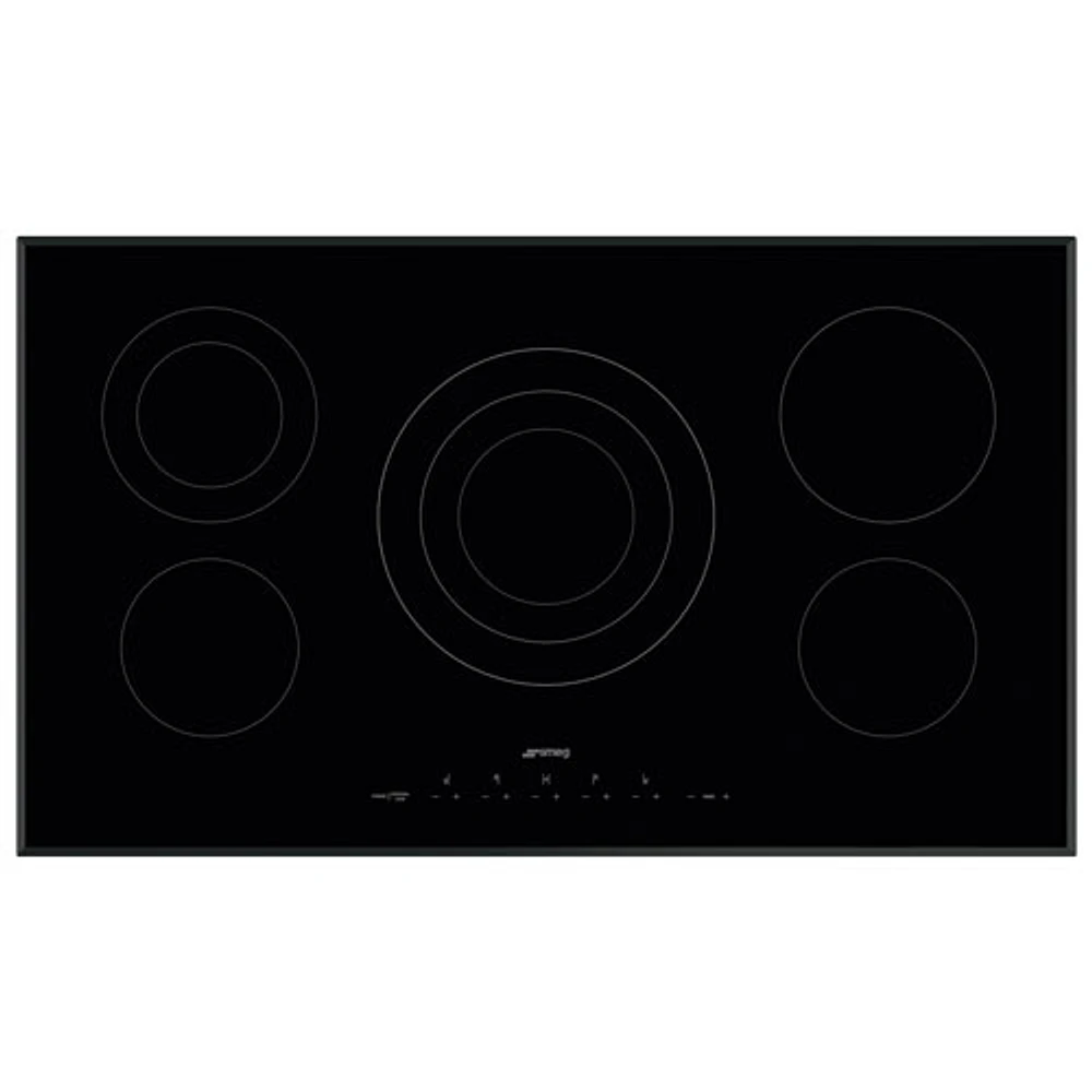 Smeg Classic 35" 5-Element Electric Cooktop (SEU365ETB) - Black