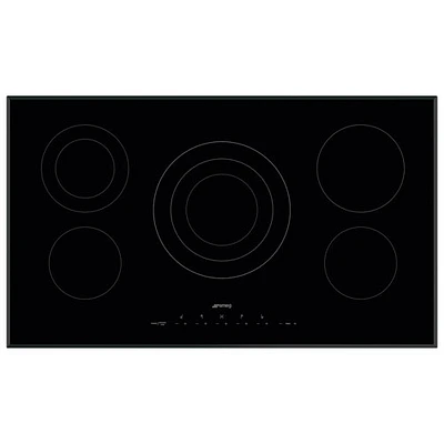 Smeg Classic 35" 5-Element Electric Cooktop (SEU365ETB) - Black