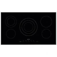 Smeg Classic 35" 5-Element Electric Cooktop (SEU365ETB) - Black