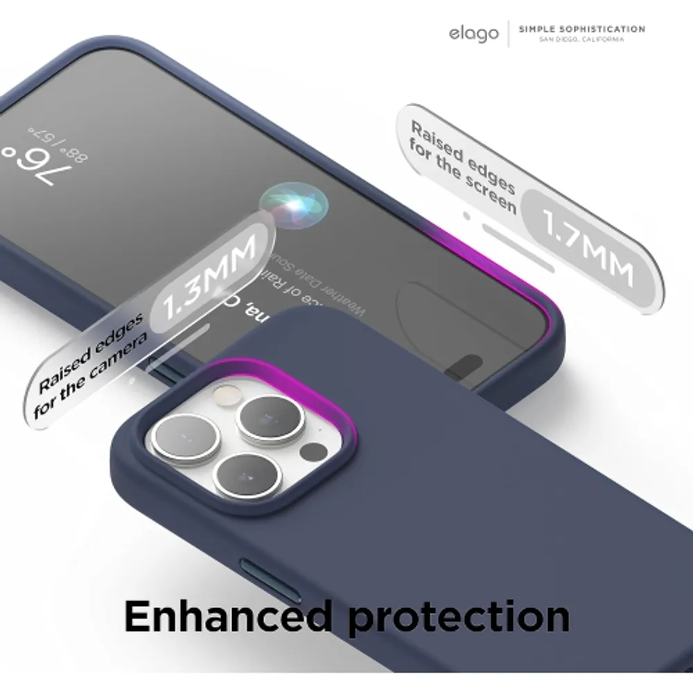 elago Magnetic Silicone Case Compatible with MagSafe Compatible with iPhone  12 and Compatible with iPhone 12 Pro 6.1 Inch - Built-in Magnets