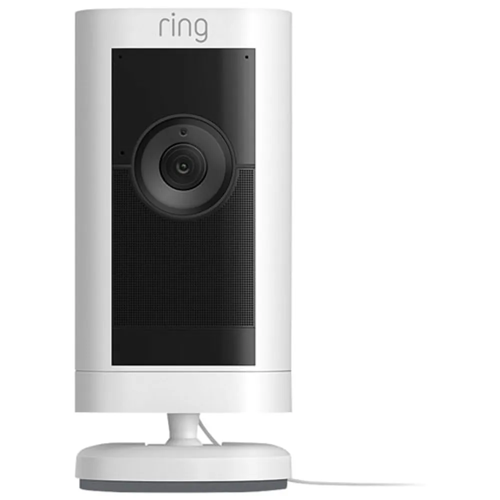 Ring Stick Up Cam Pro Plug-In Indoor/Outdoor 1080p Full HD Security Camera with Colour Night Vision