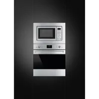Smeg 24" 0.7 Cu. Ft. Built-In Combination Microwave Oven - Stainless Steel