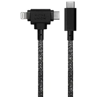 Native Union Belt 1.8m (5 ft.) USB-C to USB-C/Lightning Cable - Cosmos Black