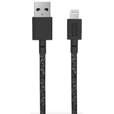 Native Union Belt 1.2m (4 ft.) USB-A to Lightning Cable - Cosmos Black