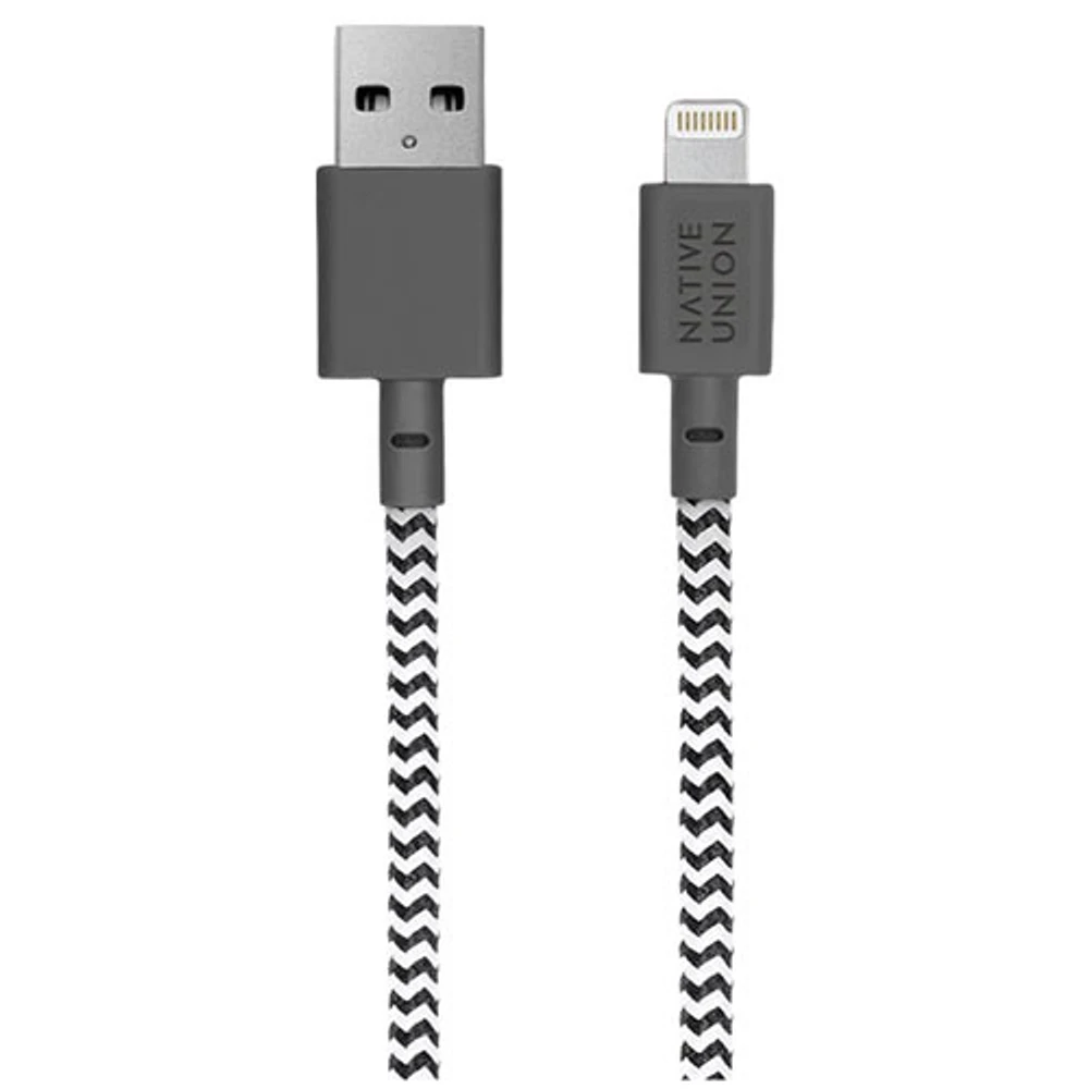Câble USB-A à Lightning de 3 m (10 pi) Belt de Native Union - Zèbre