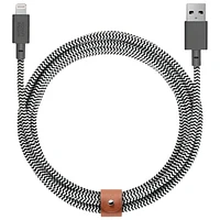 Câble USB-A à Lightning de 3 m (10 pi) Belt de Native Union - Zèbre