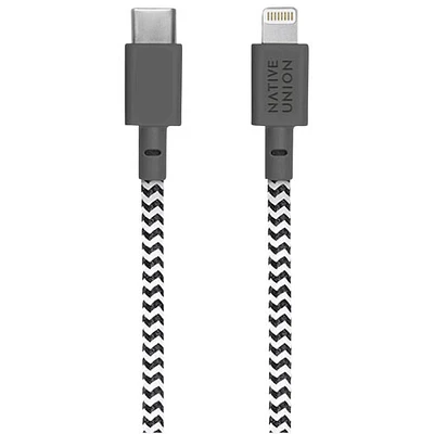 Native Union Belt XL 3m (10 ft.) USB-C to Lightning Cable - Zebra Black