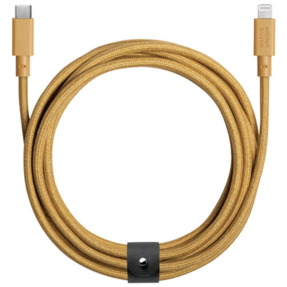 Native Union Belt XL 3m (10 ft.) USB-C to Lightning Cable - Kraft