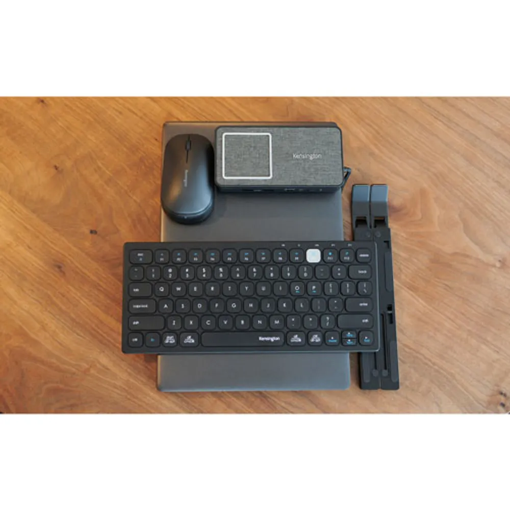 Kensington Dual Wireless Bluetooth Compact Keyboard - Black - English