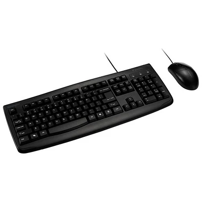 Ensemble lavable avec clavier et souris optique avec fil Pro Fit de Kensington - Anglais