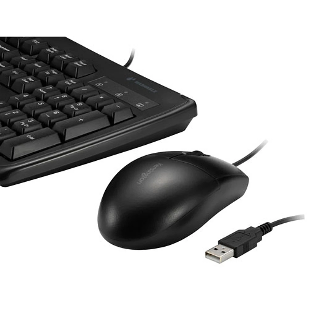 Kensington Pro Fit Washable Wired Optical Keyboard & Mouse Combo