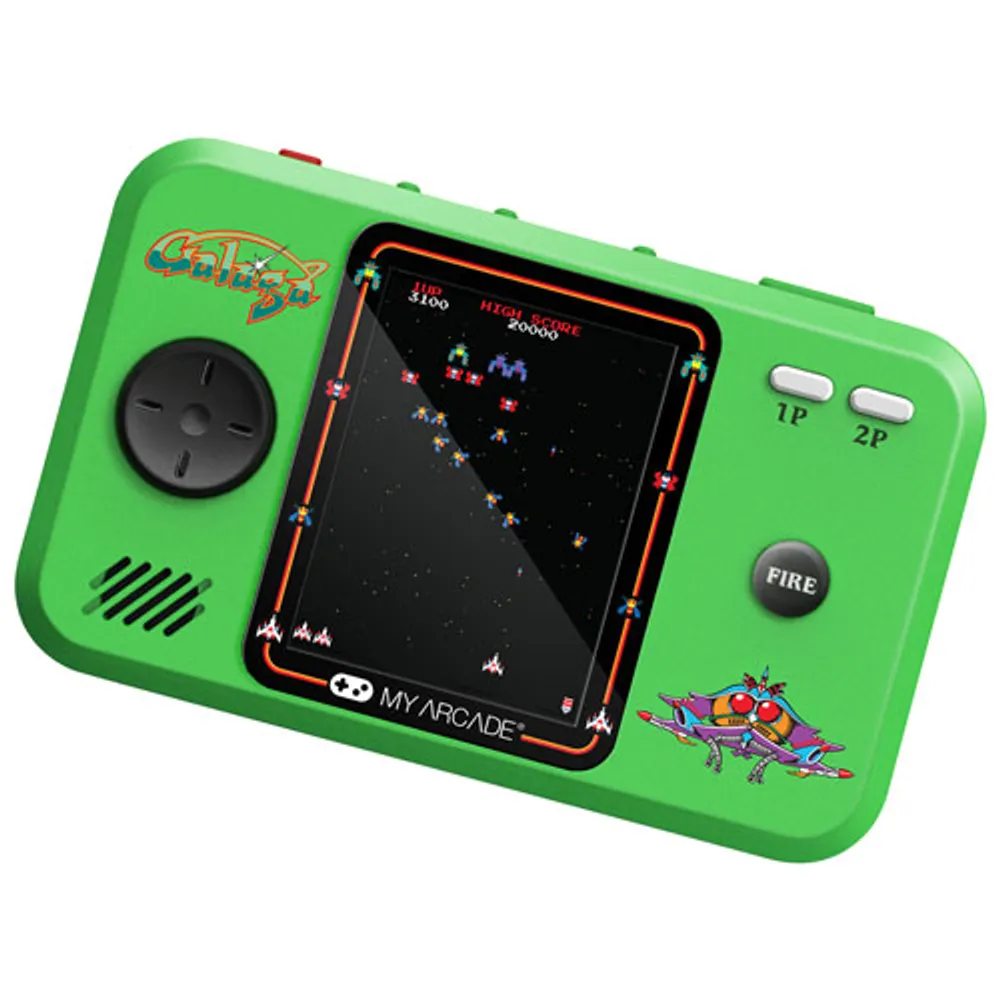 Système de jeu 2-en-1 My Arcade Galaga Pocket Player Pro de dreamGEAR