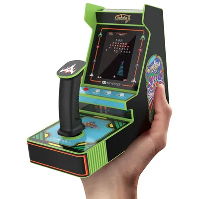 dreamGEAR Joystick Player Galaga 2-in-1 Mini Arcade - Black/Green