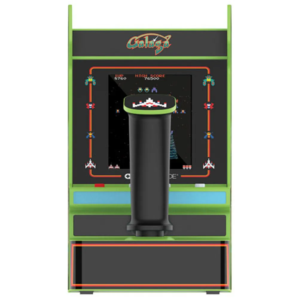 dreamGEAR Joystick Player Galaga 2-in-1 Mini Arcade - Black/Green