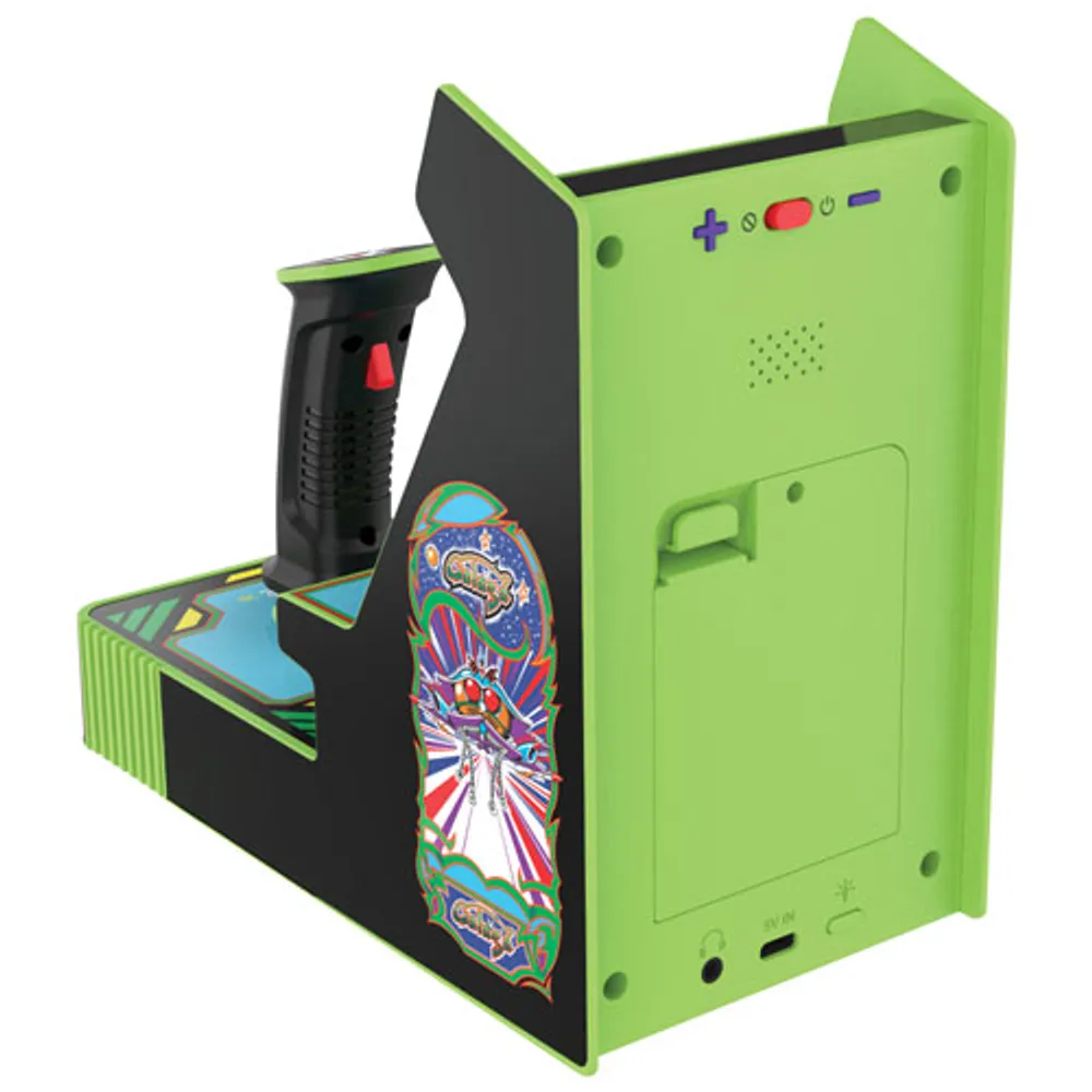 dreamGEAR Joystick Player Galaga 2-in-1 Mini Arcade - Black/Green