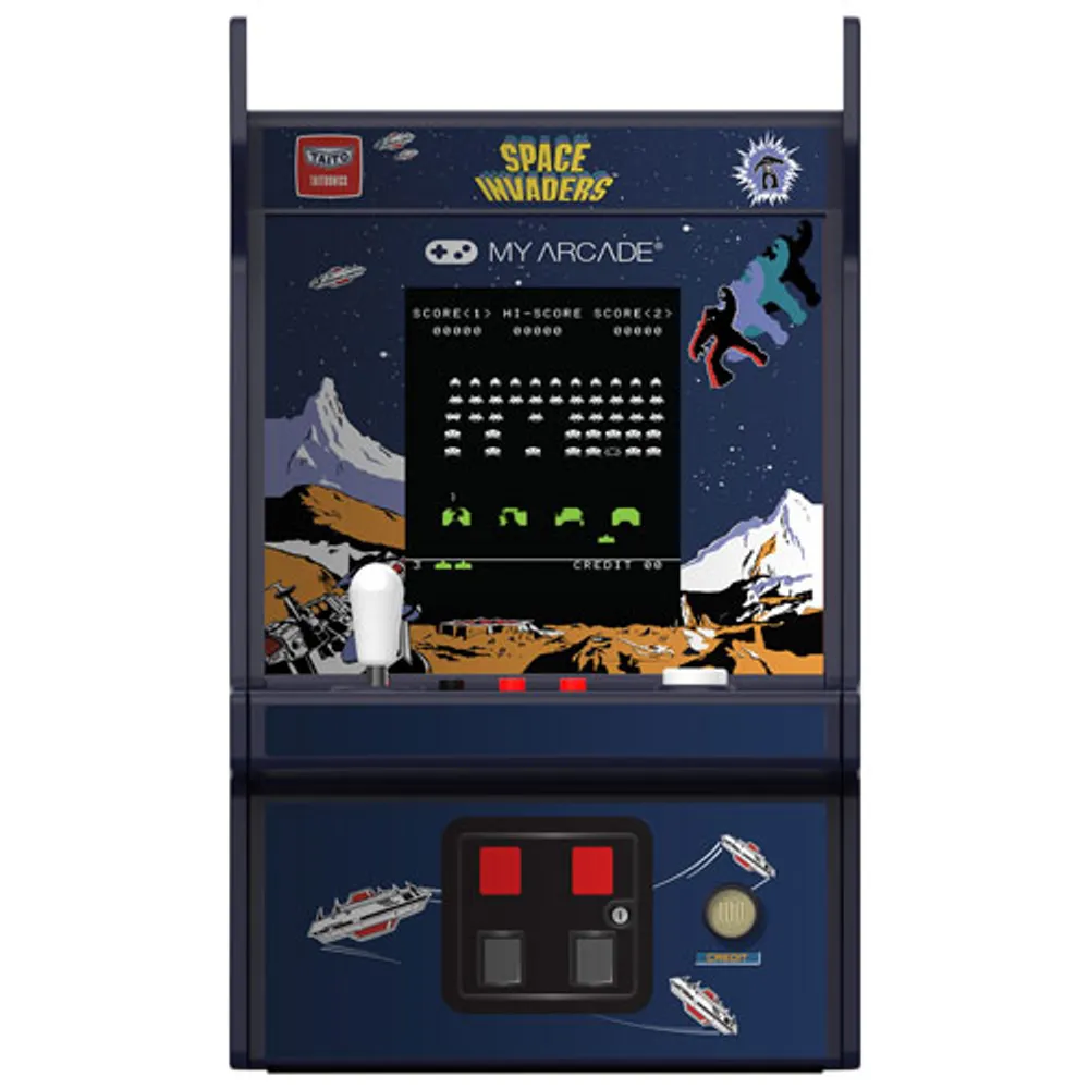 dreamGEAR My Arcade Space Invaders Micro Player Pro 6.75" Mini Arcade Machine