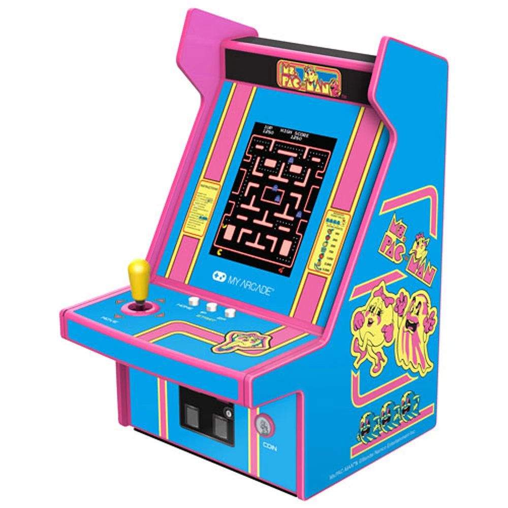 dreamGEAR My Arcade Ms.Pac-Man Micro Player Pro 6.75" Mini Arcade Machine