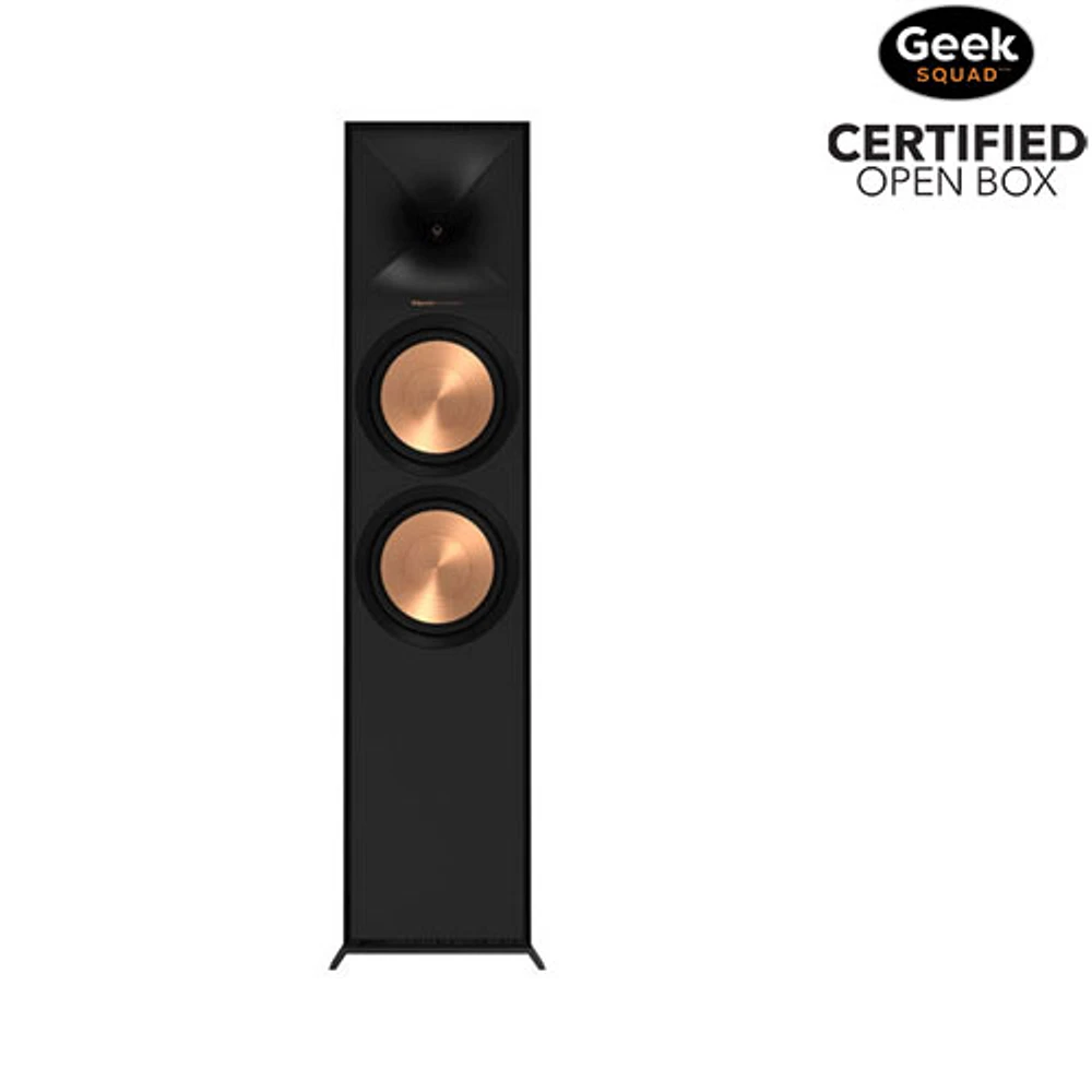 Open Box - Klipsch Dual R800F 600-Watt 2-Way Tower Speaker - Single - Black