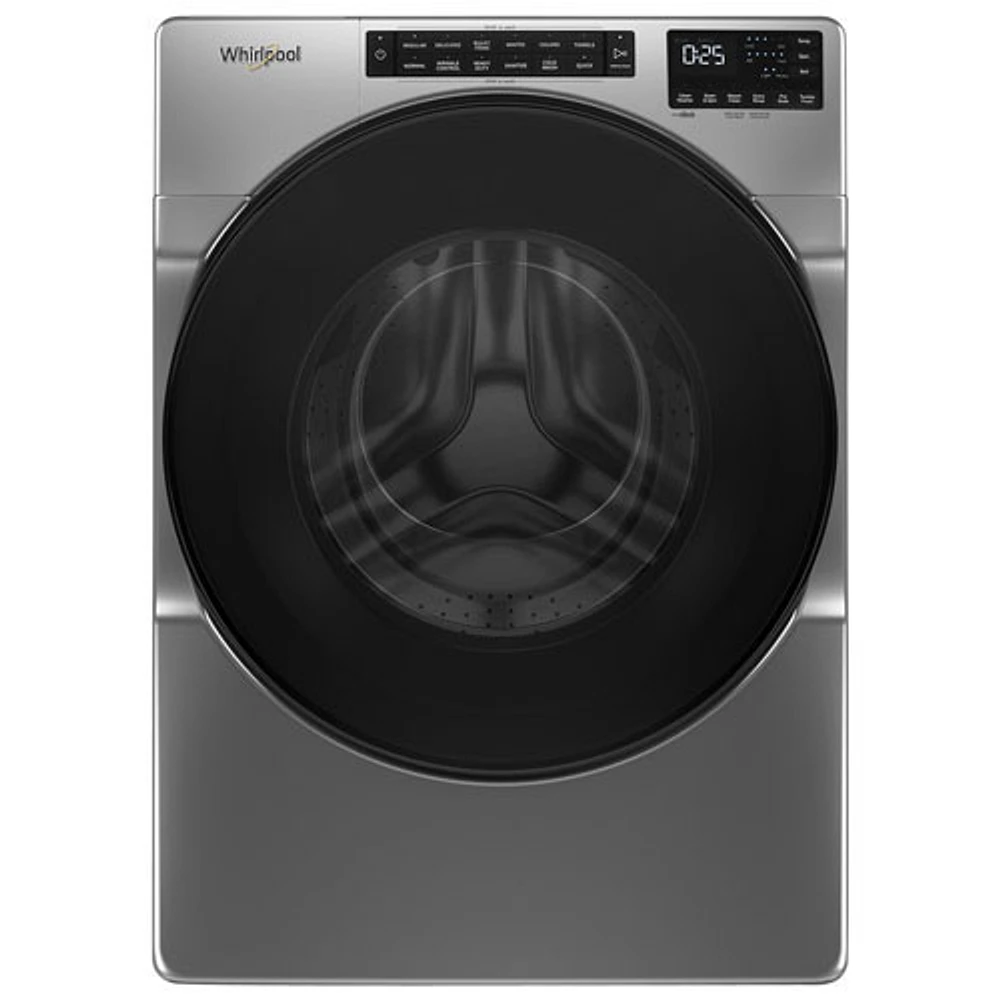 Boîte ouverte - Laveuse à vapeur à chargement frontal HE de 5,8 pi³ de Whirlpool (WFW6605MC) - Ombre chromée - Parfait état