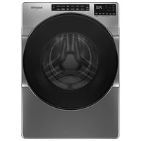 Open Box - Whirlpool 5.8 Cu. Ft. High Efficiency Front Load Steam Washer (WFW6605MC) -Chrome Shadow -Perfect Condition