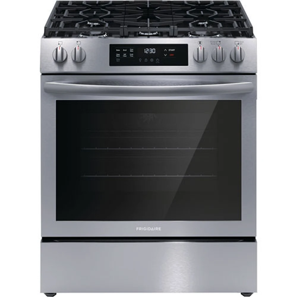 Open Box - Frigidaire 30" 5.1 Cu. Ft. 5-Burner Freestanding Gas Range (FCFG3083AS) - Stainless Steel - Perfect Condition