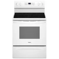 Open Box - Whirlpool 30" 5.3 Cu Ft Fan Convection Freestanding Electric Air Fry Range (YWFE550S0LW) -White -Perfect Condition