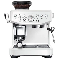 Breville Barista Express Impress Espresso Machine with Frother & Coffee Grinder - Sea Salt