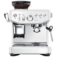 Breville Barista Express Impress Espresso Machine with Frother & Coffee Grinder - Sea Salt