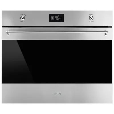 Smeg Classic 27" 2.54 Cu. Ft. Combination True Convection Electric Wall Oven (SFU7302TVX) - Stainless Steel