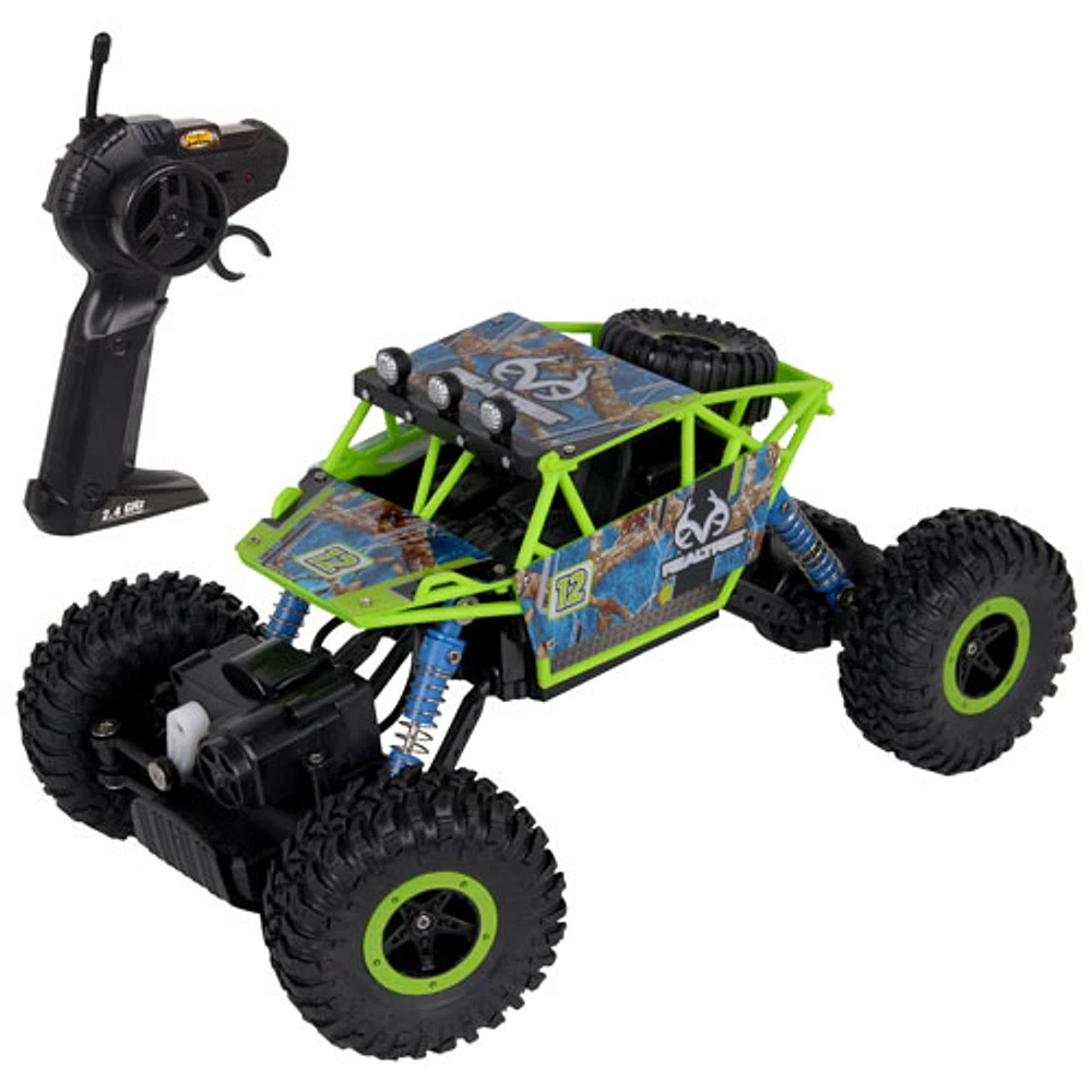 Véhicule téléguidé Realtree Rock Crawler de NKOK échelle 1/16 (81612) - Bleu/Vert