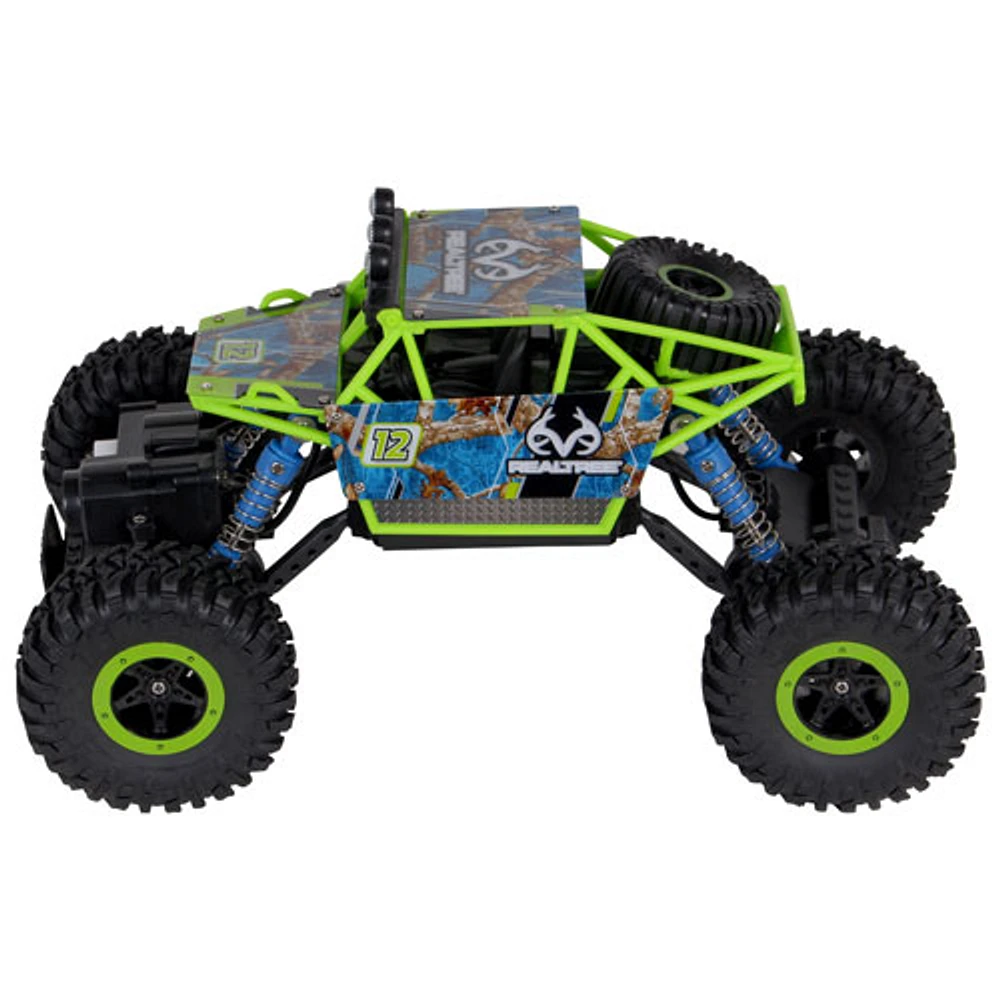 Véhicule téléguidé Realtree Rock Crawler de NKOK échelle 1/16 (81612) - Bleu/Vert