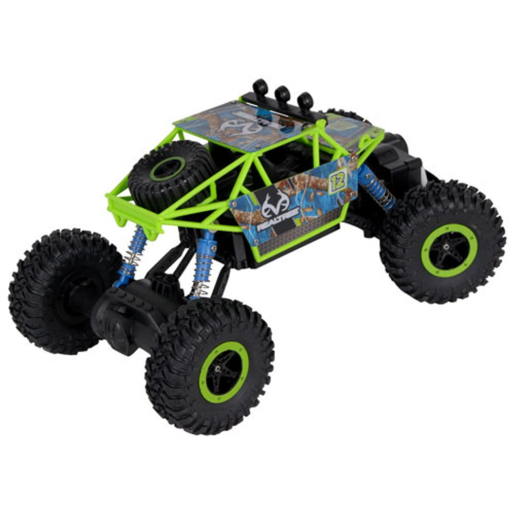 Véhicule téléguidé Realtree Rock Crawler de NKOK échelle 1/16 (81612) - Bleu/Vert