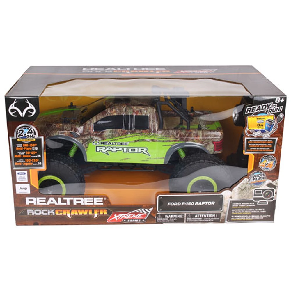 NKOK X-Treme Realtree Ford F-150 Raptor RC Rock Crawler 1/10 Scale (80943) - Green/Brown