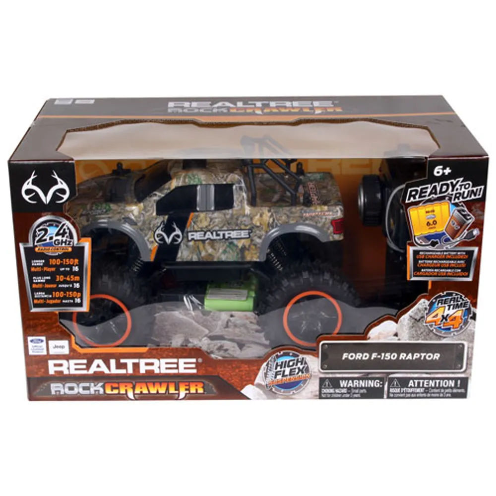 Véhicule téléguidé Realtree Rock Crawler Ford F-150 Raptor de NKOK échelle 1/14 (81491) - Gris