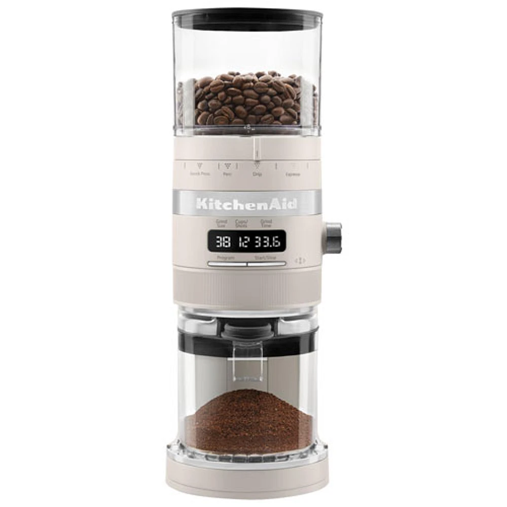 KitchenAid Burr Coffee Grinder - White Milkshake