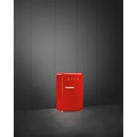 Smeg Retro 22" 3.9 Cu. Ft. Top Freezer Refrigerator (FAB10URRD3) - Red