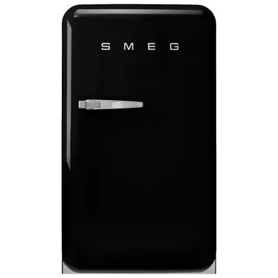 Smeg Retro 22" 3.9 Cu. Ft. Top Freezer Refrigerator (FAB10URBL3) - Black