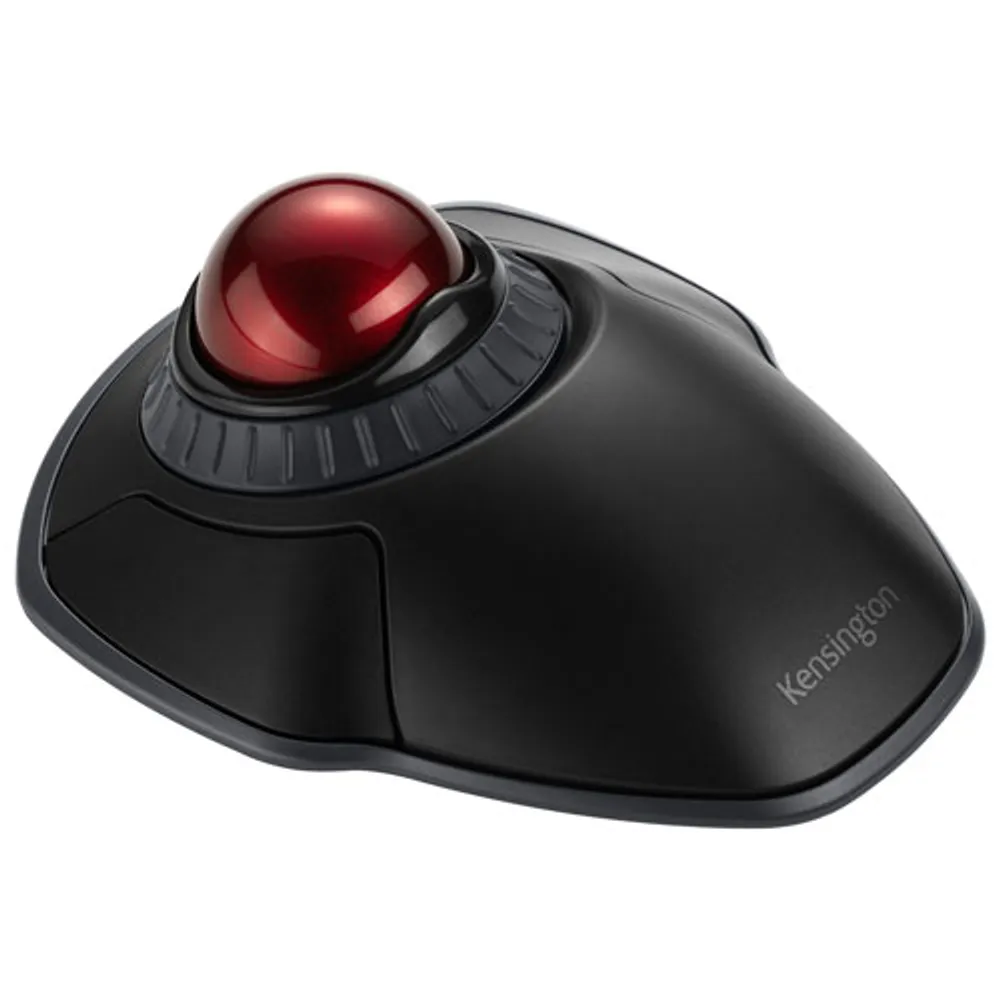 Souris optique sans fil à boule de commande de 1600 ppp Orbit de Kensington - Noir