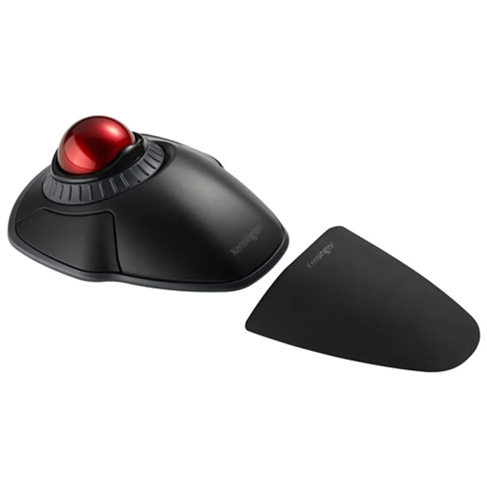 Souris optique sans fil à boule de commande de 1600 ppp Orbit de Kensington - Noir