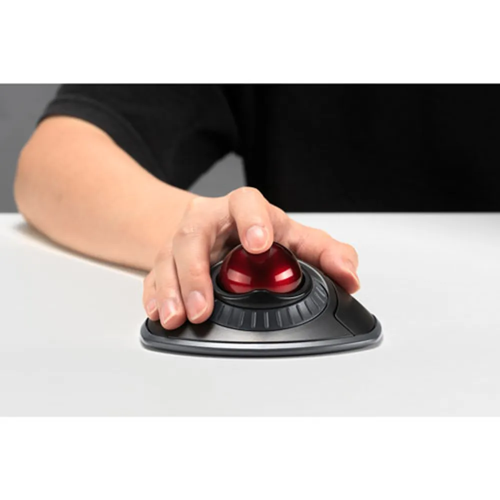 Kensington Orbit 1600 DPI Wireless Optical Trackball Mouse - Black