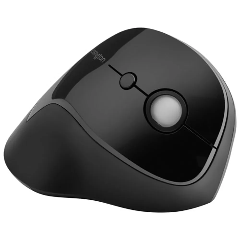 Kensington Pro Fit Ergo Vertical 1600 DPI Wireless Optical Mouse - Black