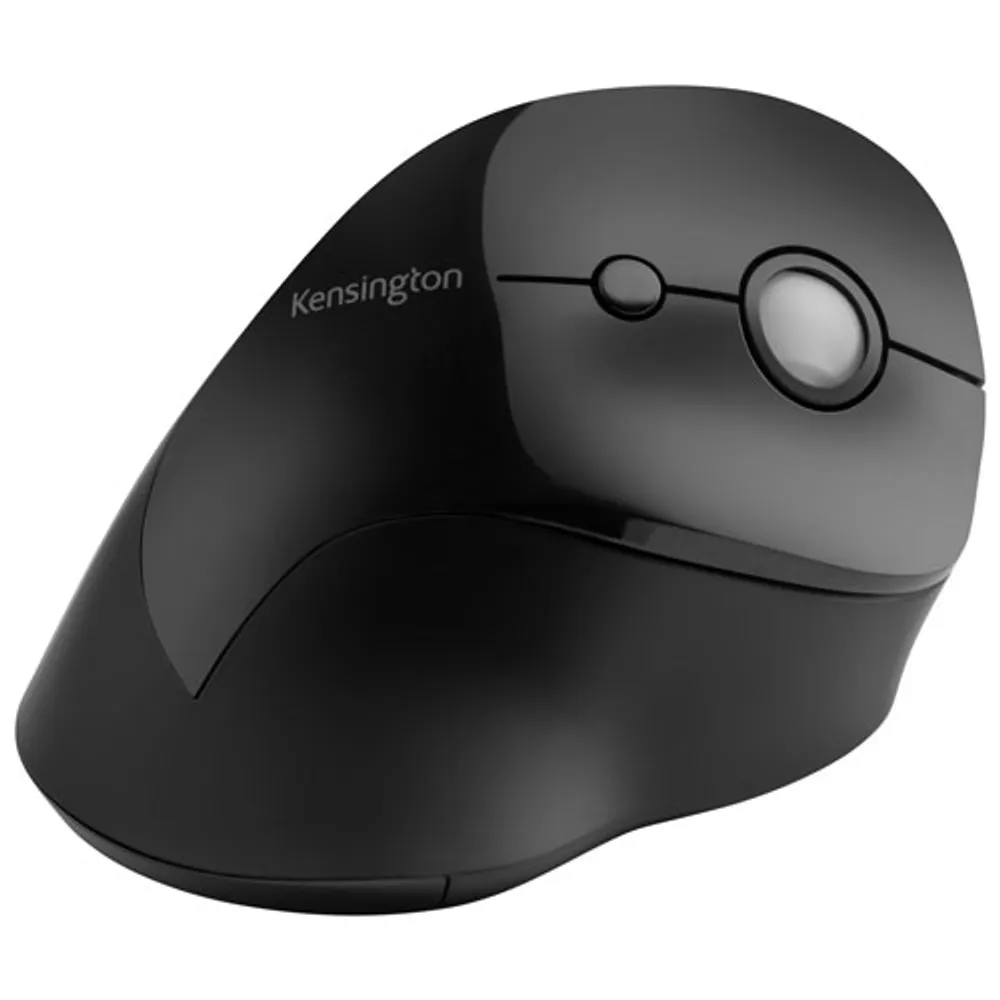 Kensington Pro Fit Ergo Vertical 1600 DPI Wireless Optical Mouse - Black