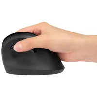 Kensington Pro Fit Ergo Vertical 1600 DPI Wireless Optical Mouse - Black