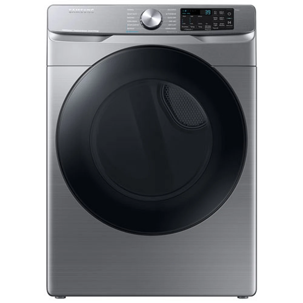 Open Box - Samsung 7.5 Cu. Ft. Gas Steam Dryer (DVG45B6305P/AC) - Platinum - Scratch & Dent