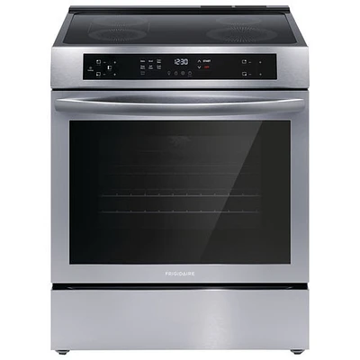 Boîte ouverte - Cuisinière à induction avec ventilateur à convection 5,3 pi³ 30 po de Frigidaire (FCFI308CAS) - Acier inoxydable - Endommagé