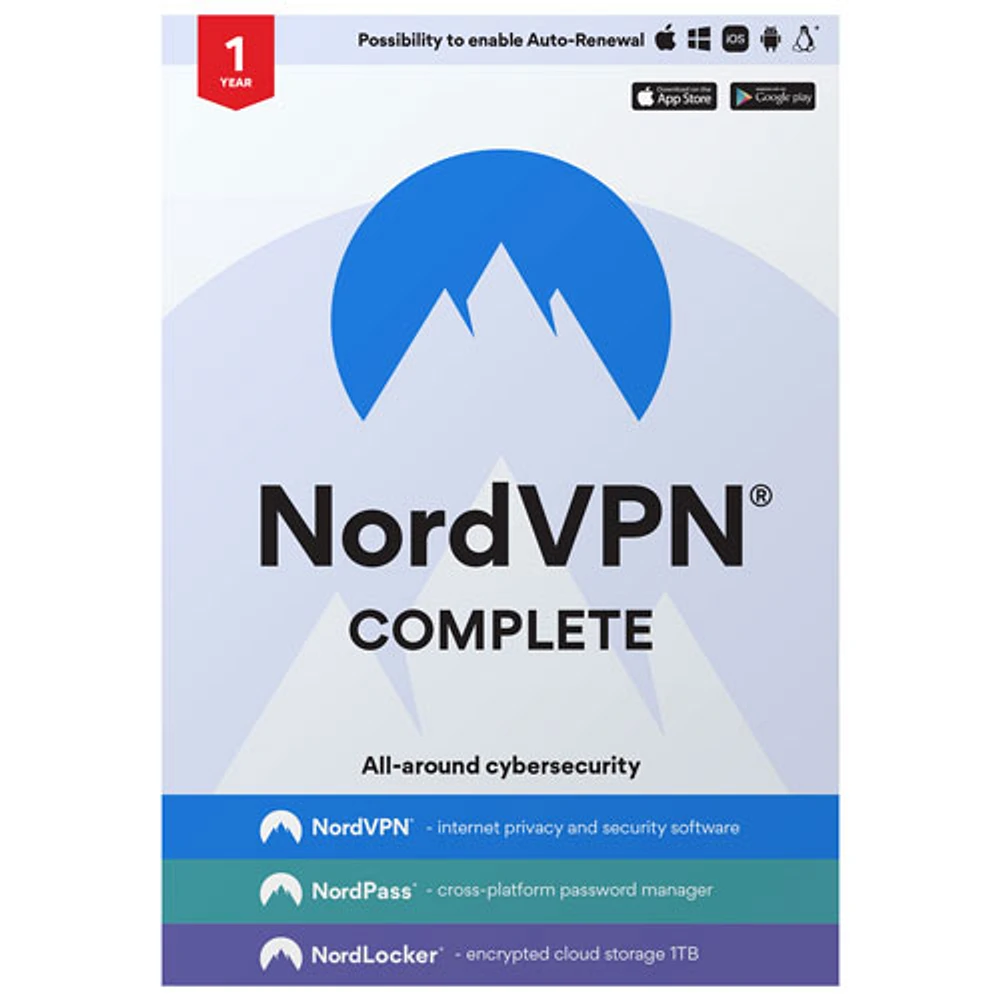 NordVPN Complete (PC/Mac) - 10 Devices - 1 Year