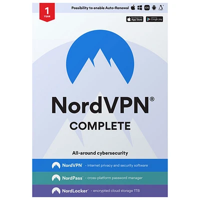 NordVPN Complete (PC/Mac) - 10 Devices - 1 Year