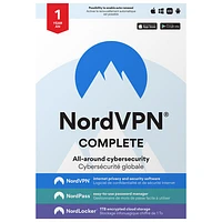 NordVPN Complete (PC/Mac) - 10 appareils - 1 an