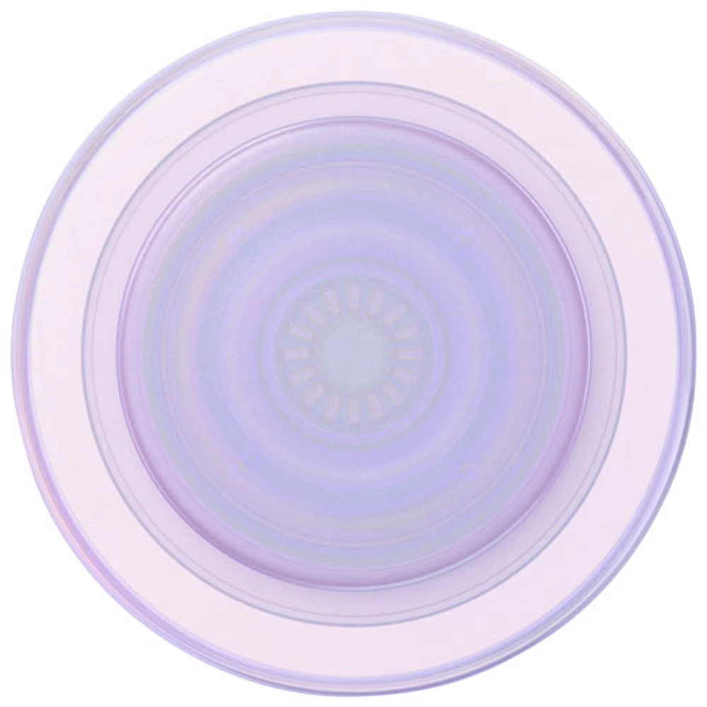 Prise extensible avec support universel MagSafe PopGrip de PopSockets pour téléphone cellulaire - Transparent opalescent