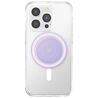 Prise extensible avec support universel MagSafe PopGrip de PopSockets pour téléphone cellulaire - Transparent opalescent
